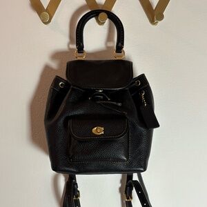 Coach Mini Turnlock Backpack- LIKE NEW!